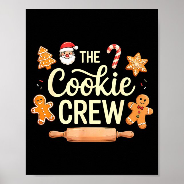 Poster The Cookie Crew Christmas Baking Cookie Lover  (Devant)