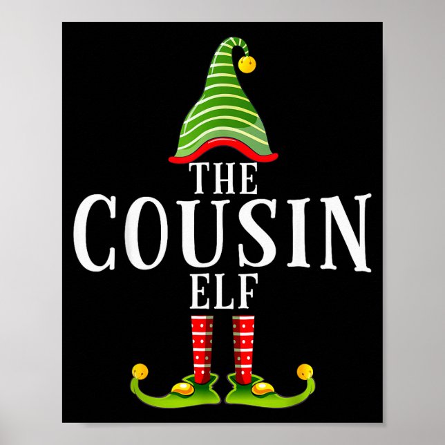 Poster The Cousin Elf Funny Matching Pajama Xmas  (Devant)