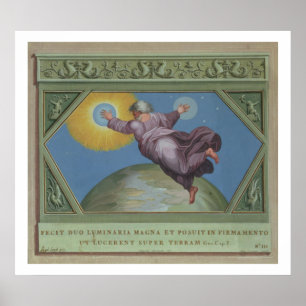 Poster The Creation of Light, illustration from the Rapha