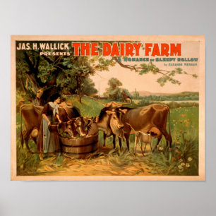 Poster The Dairy Farm a Romance of Sleepy Hollow Play