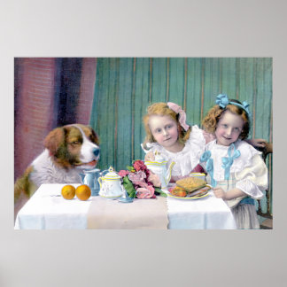 Poster Thé dansant rétro