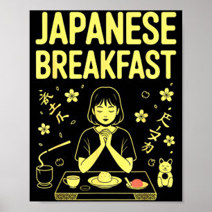 Poster Thé de riz miso du matin zen petit-déjeuner japona