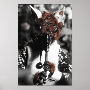 Poster Thé de sang et sifflet à cordes rouges Imprimer