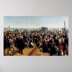 Poster The Dernier Spike de Thomas Hill - Daté 1881