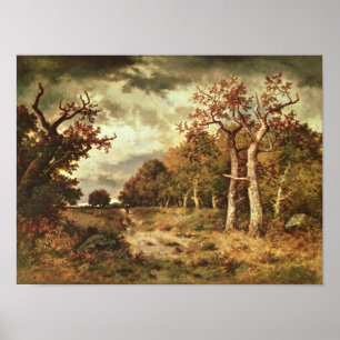 Poster The Edge de la forêt, 1871