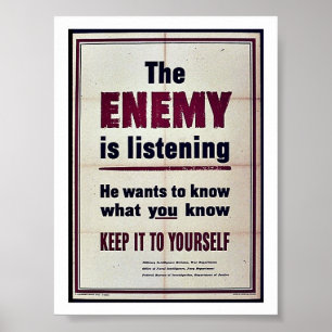 Poster The Enemy Is Listening