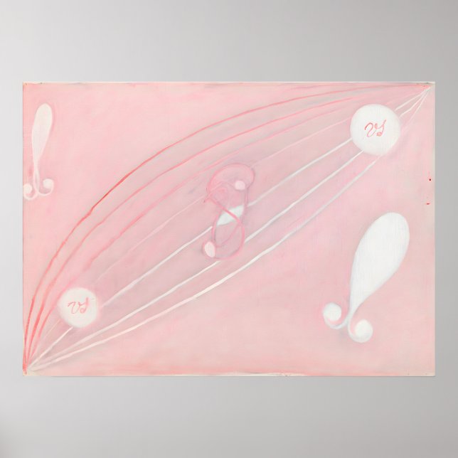 Poster The Eros Series, no 8 par Hilma af Klint (Devant)