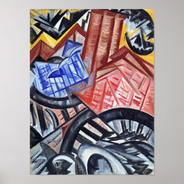 Poster The Factory and the Bridge (Devant)