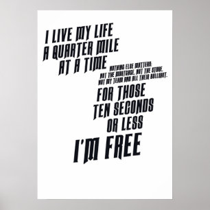Poster The Fast and The Furious I Live