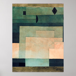 Poster The Firmament Above the Temple (1922) by Paul klee