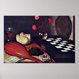 Poster The Five Senses By Baugin Lubin (Best Quality)