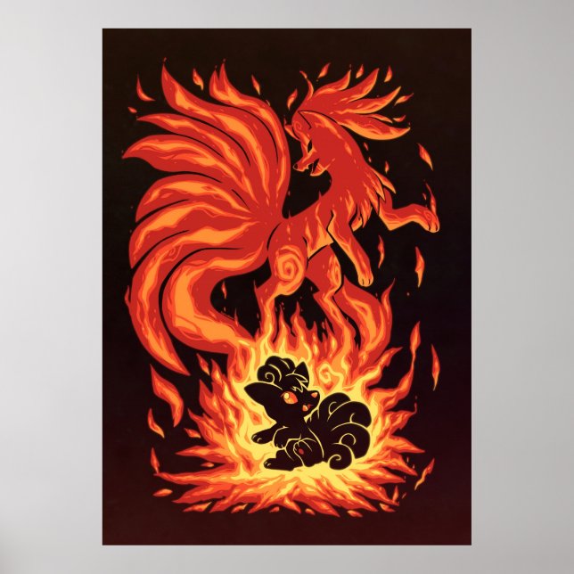 Poster The Flame Tailed Fox Within (Devant)