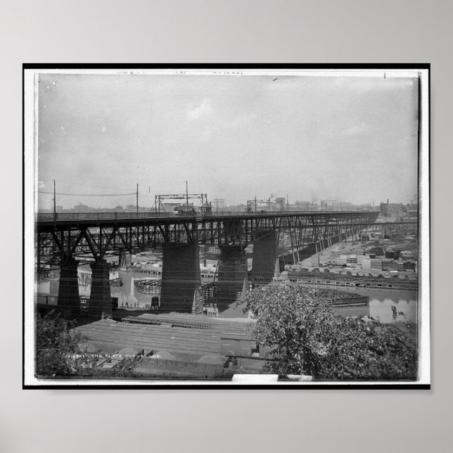 Poster The Flats, Cleveland c1900 (Devant)