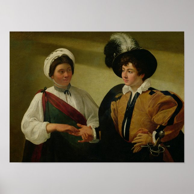 Poster The Fortune Teller, c.1596-97 (Devant)