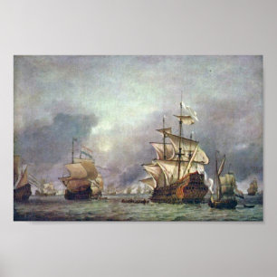 Poster The Four-Day During The Battle Of 1666 Captured
