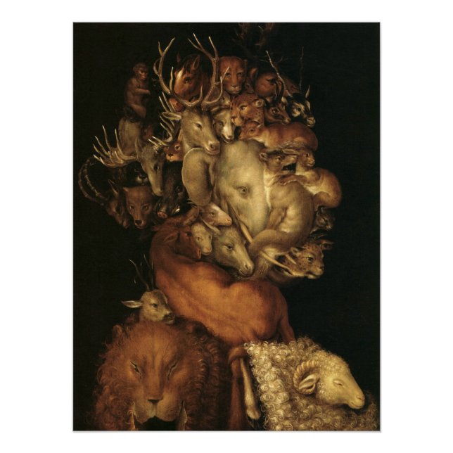 Poster The Four Elements: Earth - Giuseppe Arcimboldo (Devant)