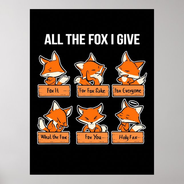 Poster The Fox I Give (Devant)