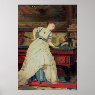 Poster The Game des billards, 19ème siècle