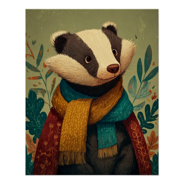 Poster The Gentle Badger (Devant)