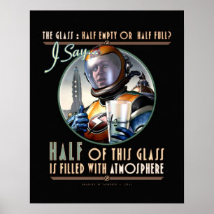 Poster The Glass: Half Full of Atmosphere (16x20")