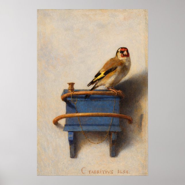 Poster The Goldfinch by Carel Fabritius (Devant)