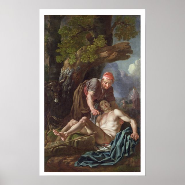 Poster The Good Samaritan, c.1751-52 (huile sur toile) (Devant)