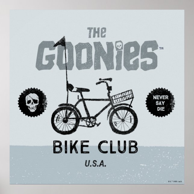 Poster The Goonies Bike Club États-Unis (Devant)
