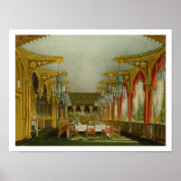 The Gothic Dining Room at Carlton House from Pyne'