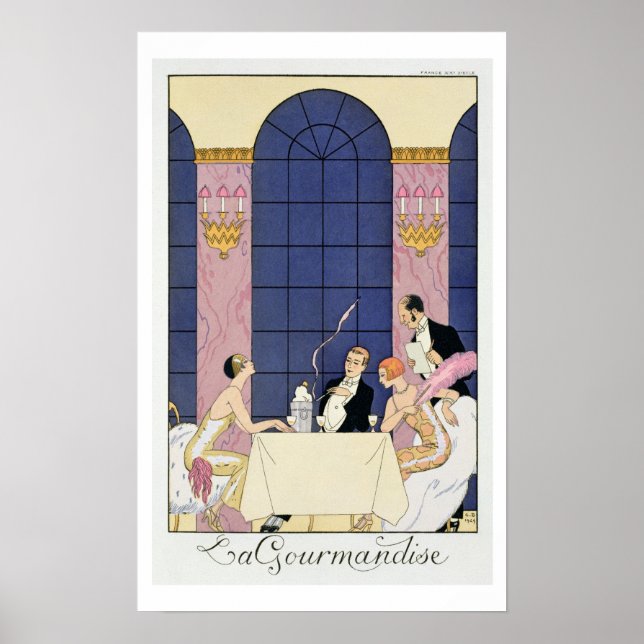 Poster The Gourmands, 1920-30 (tirage pochoir) (Devant)