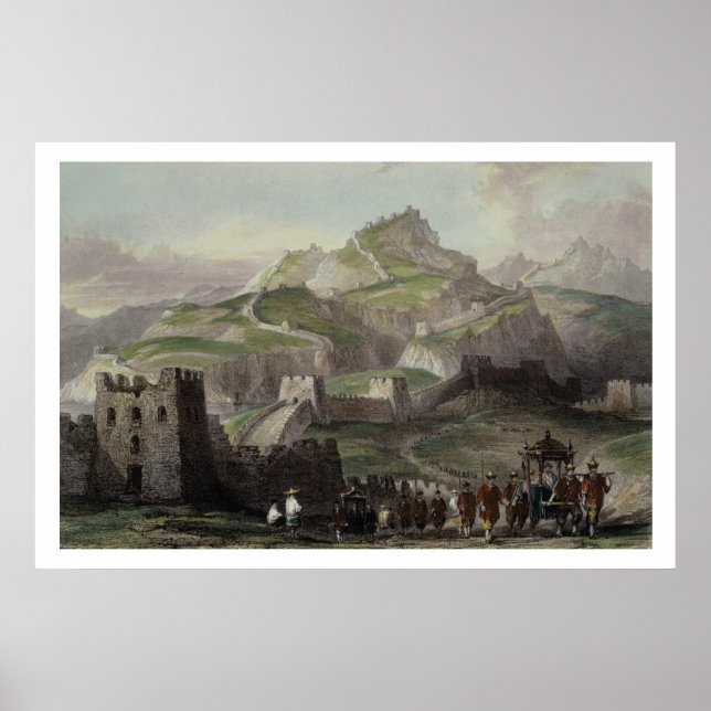 Poster The Great Wall of China, from 'China in a series o (Devant)