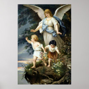 Poster The Guardian Angel - Bernhard Plockhorst