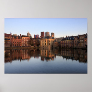 Poster The Hague skyline in the Netherlands