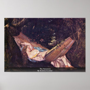 Poster The Hammock By Gustave Courbet