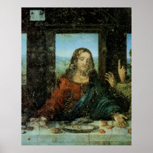 Poster The Head of Christ by Leonardo Da Vinci