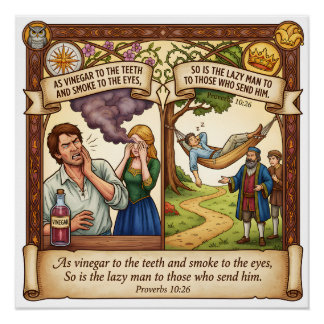 Poster The High Cost of Laziness - Proverbs 10:26