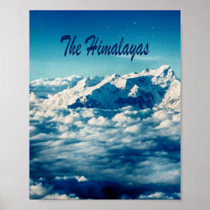 Poster The Himalayas Mountains with Text