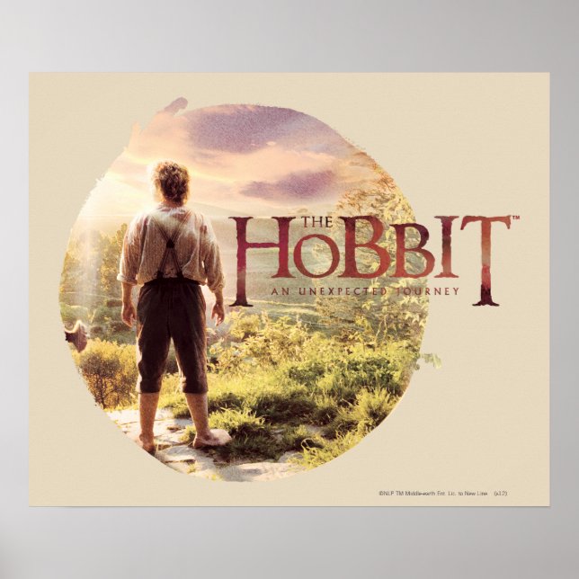 Poster The Hobbit Logo with BILBO BAGGINS™ Back (Devant)