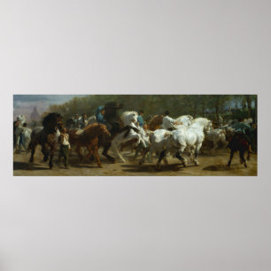 Poster "The Horse Fair" by Rosa Bonheur Poster, Print