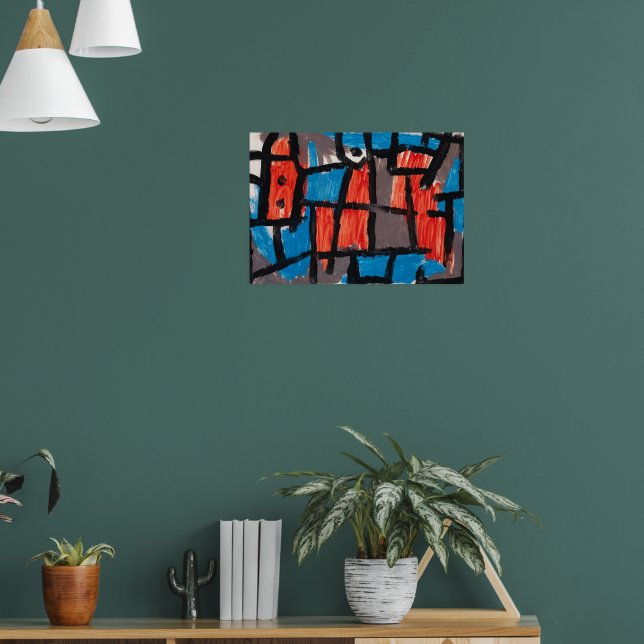 Poster The Hour Before One Night ,Blue Famous Painting (Salon 1)