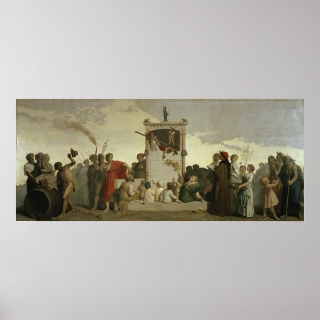 Poster The Human Comedy, c.1852 (Devant)