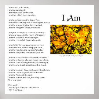 Poster The I Am Poem - Personnalisable