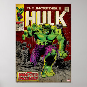 Poster The Incredible Hulk Comic #105