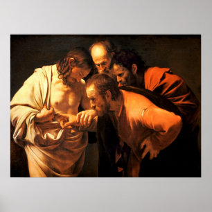 Poster The Incredulity Of Saint Thomas By Caravaggio
