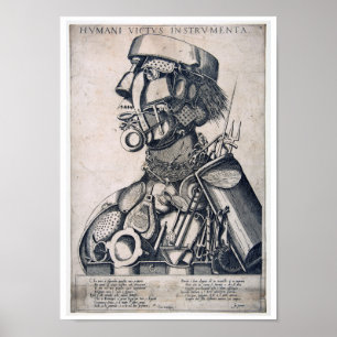 Poster The Instruments of Human Sustenance, Arcimboldo