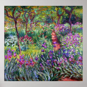 Poster The Iris Garden at Giverny, Claude Monet