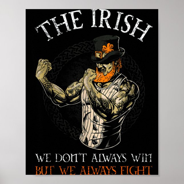 Poster The Irish We Don't Always Win But We Always Fight  (Devant)