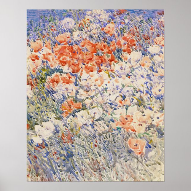 Poster The Island Garden by Childe Hassam, (Devant)
