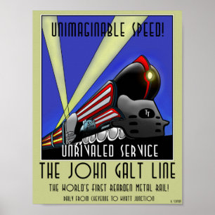Poster - The John Galt Line Travel Poster