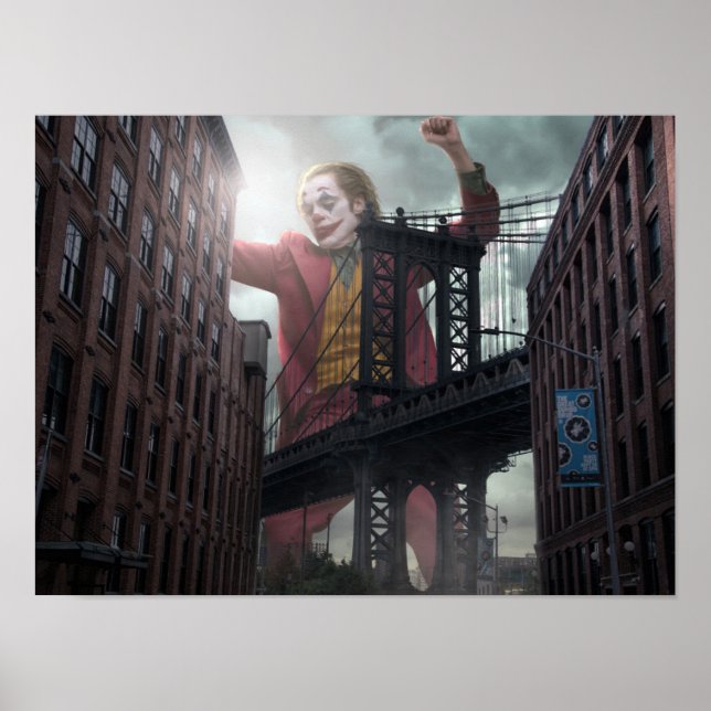 Poster "The Joker in New York", Joker Fan Art (Devant)