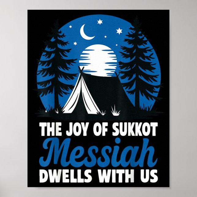 Poster The Joy Of Sukkot Messiah Dwells With Us Jewish Ho (Devant)